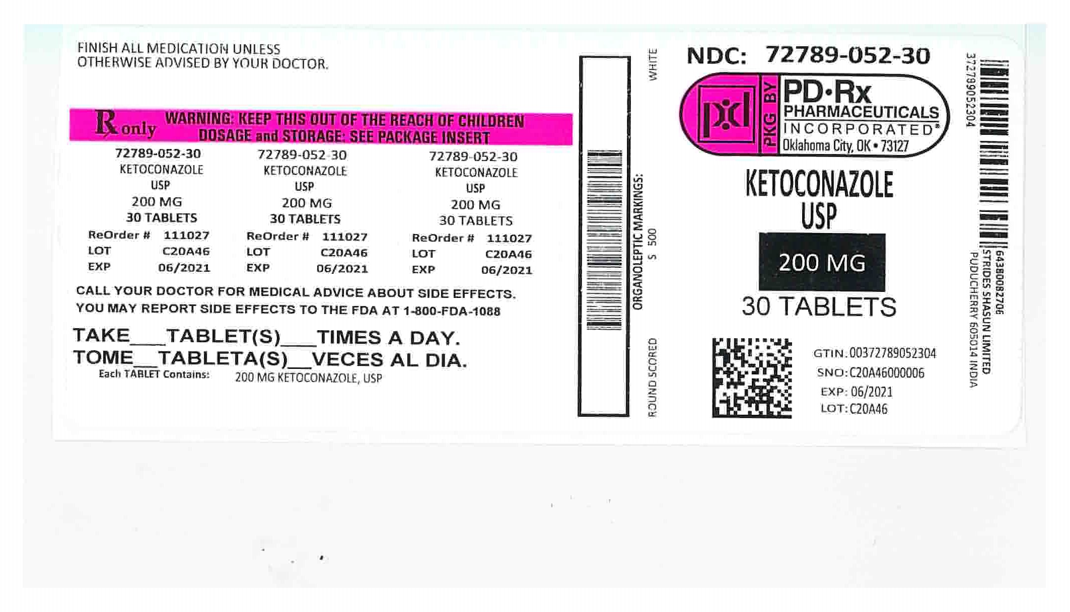 72789052 Label