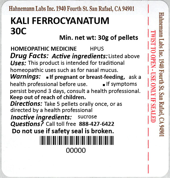 Kali Ferrocyanatum 30C 30g