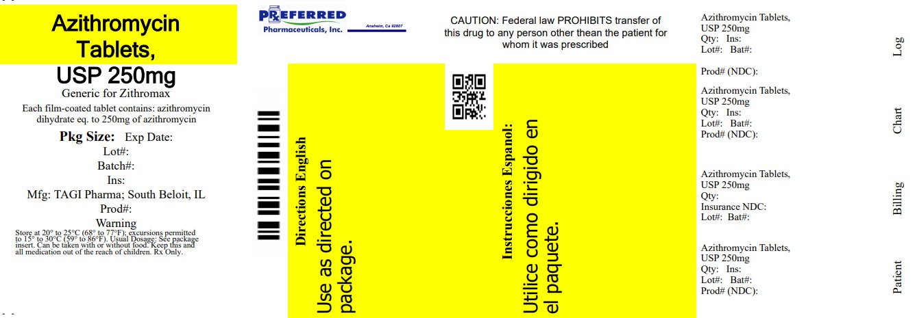 Azithromycin Tablet USP 250mg 