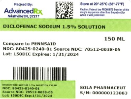 Diclofenac Sodium 1.5% Solution #150ml