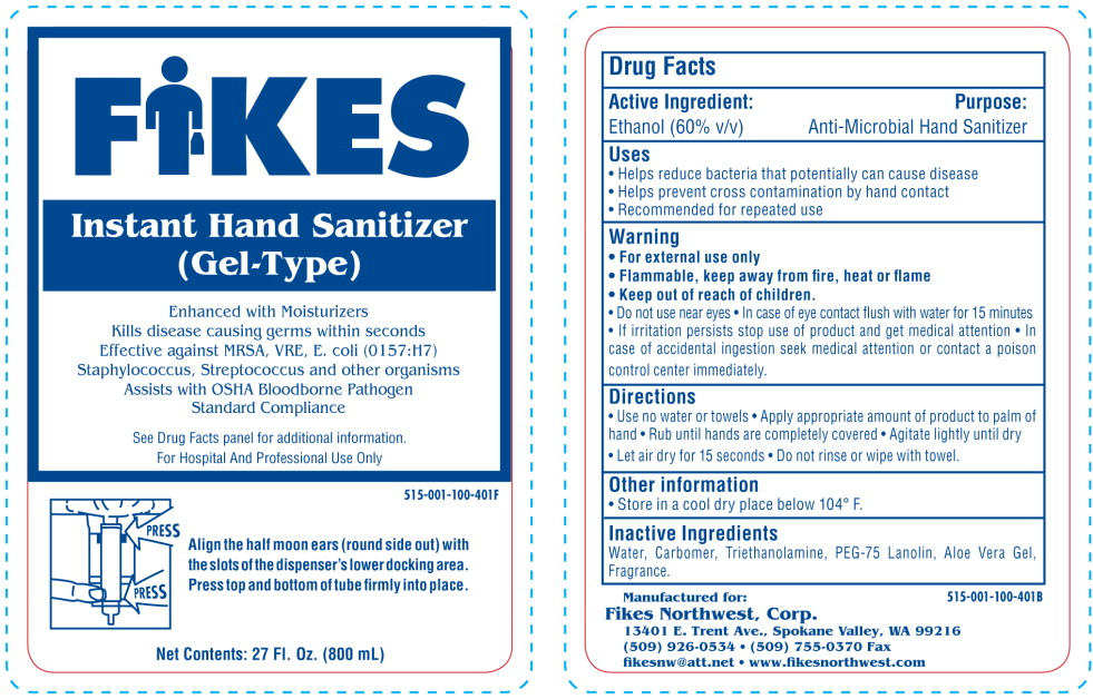 Principal Display Panel - FIKES Instant Hand Sanitizer

