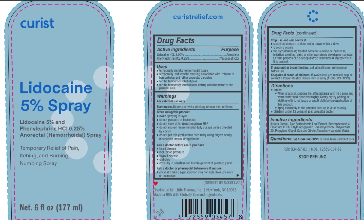 lidocaine spray