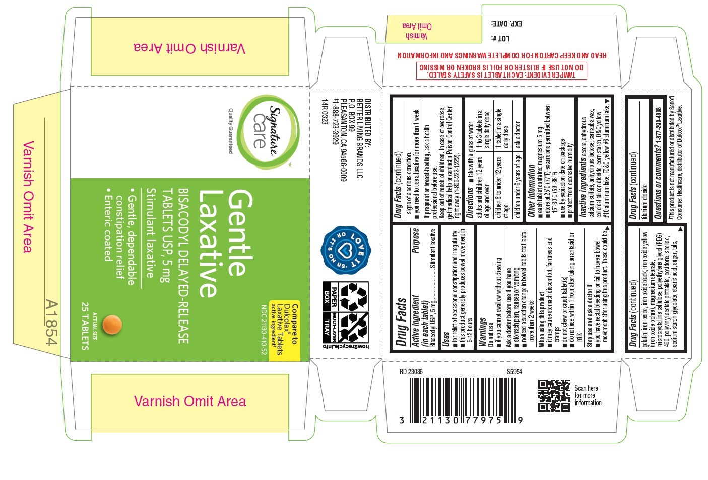 14R- AlbertsonsGentle Laxative 25ct-IFC