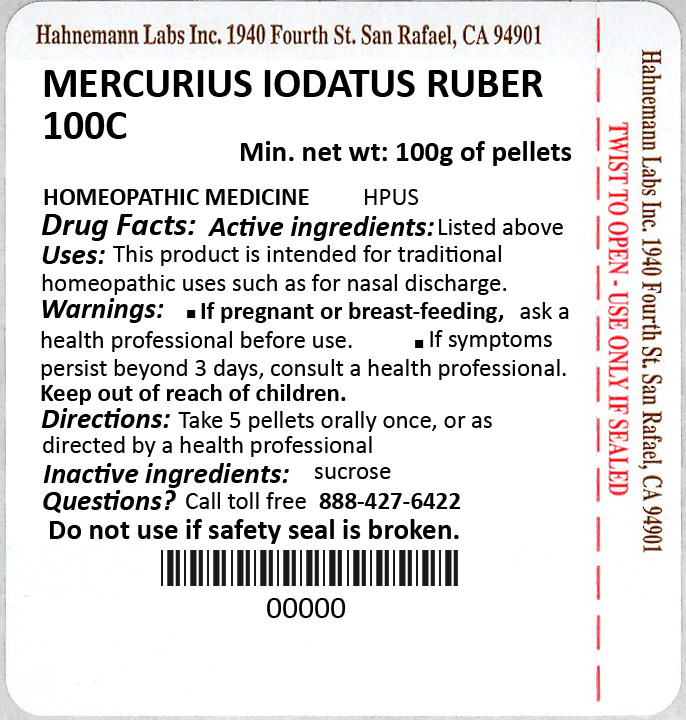 Mercurius Iodatus Ruber 100C 100g