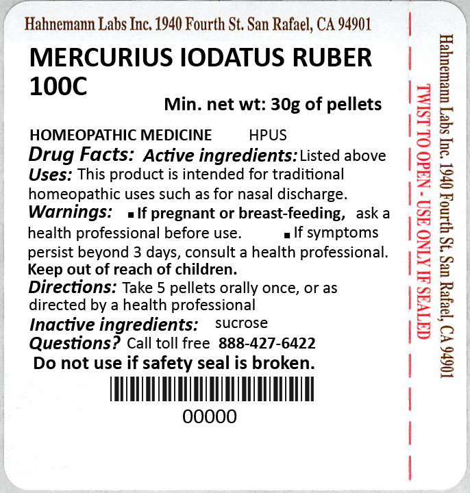 Mercurius Iodatus Ruber 100C 30g