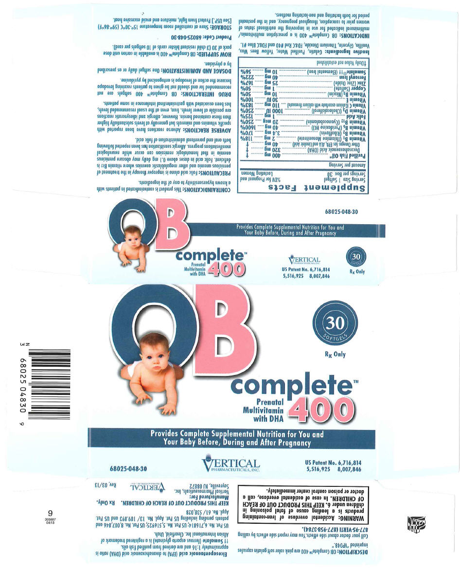 OB COMPLETE® PRENATAL MULTIVITAMIN