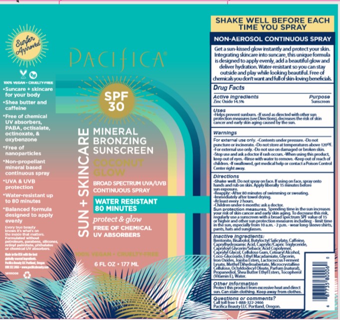 Sun Plus Skincare SPF 30 Mineral Bronzing Sunscreen Coconut Glow Label