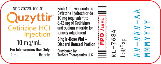 Principal Display Panel – Vial Label
