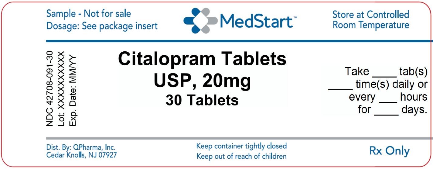 42708-091-30 Citalopram Tablets USP 20mg x 30 V2