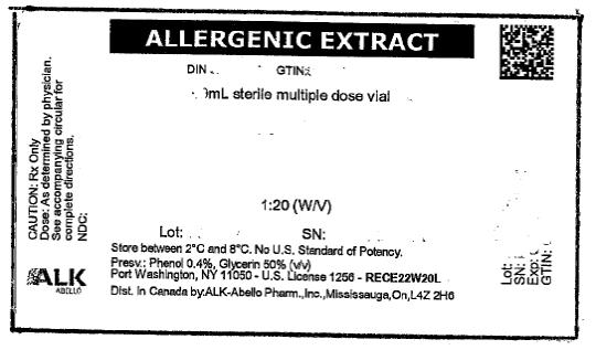 PRINCIPAL DISPLAY PANEL
ALLERGENIC EXTRACT
mL sterile multiple dose vial
