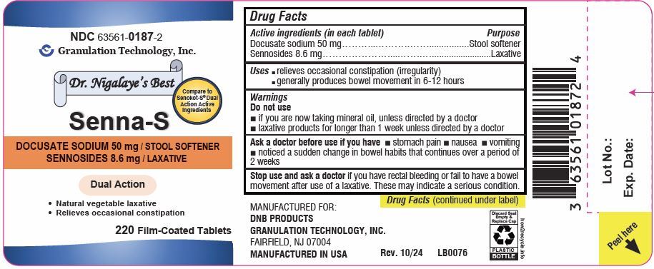 Docusate Sodium 50 mg Sennosides 8.6 mg