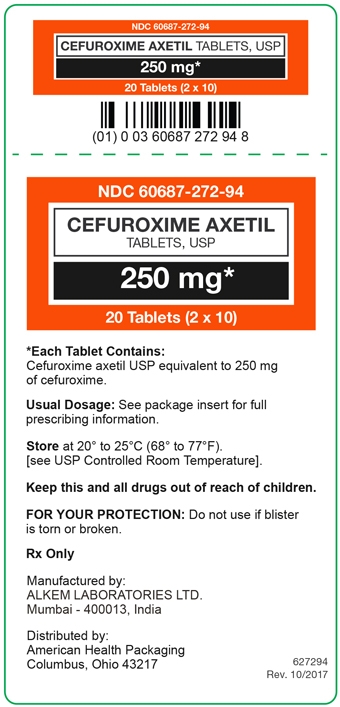 250 mg Cefuroxime Axetil Tablets Carton
