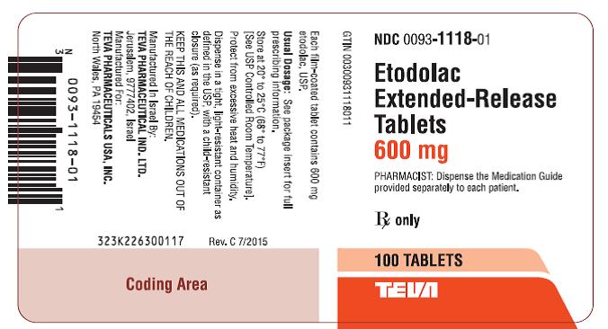 Label 600 mg, 100 Tablets