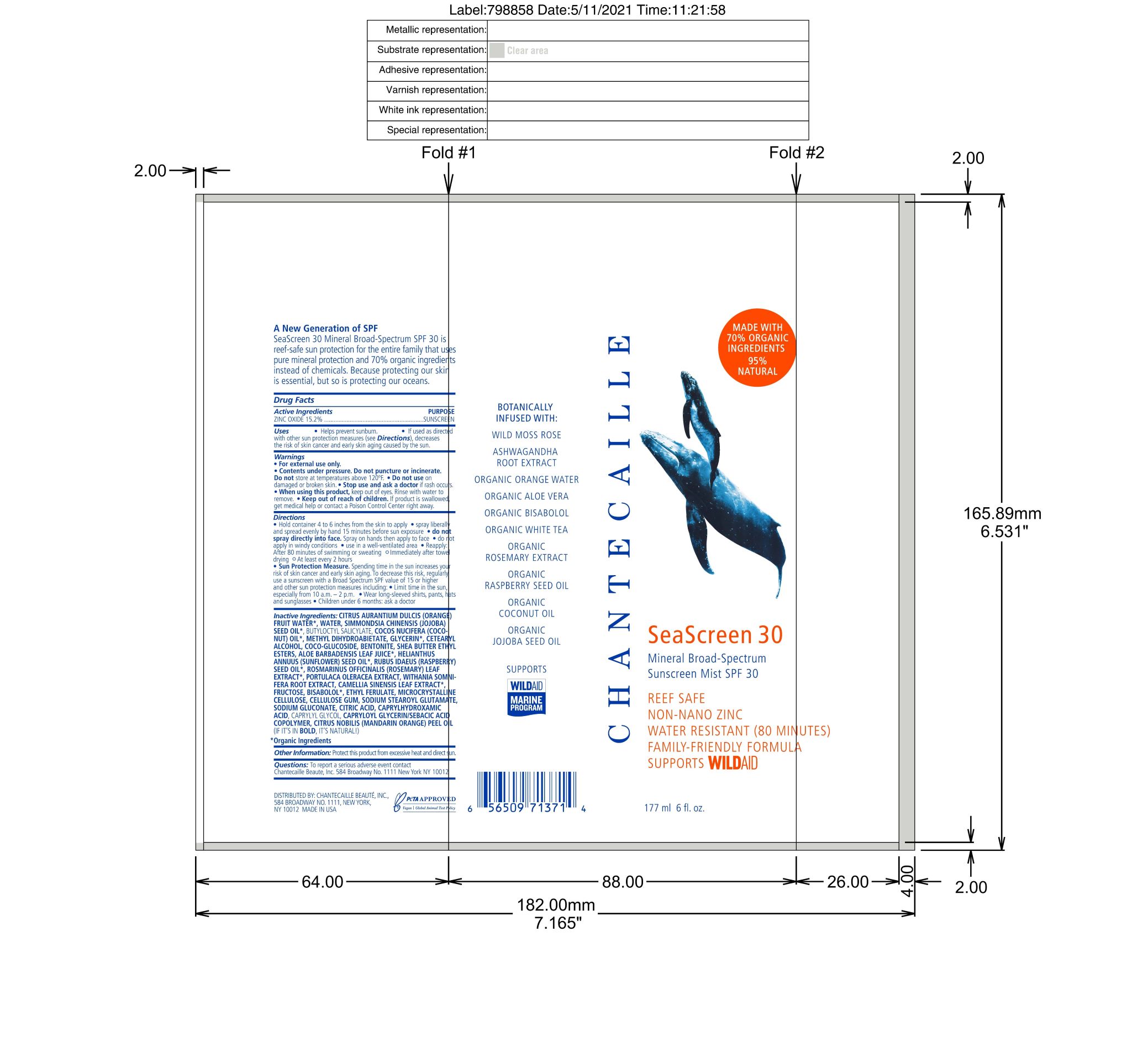 SeaScreen SPF 30 Label