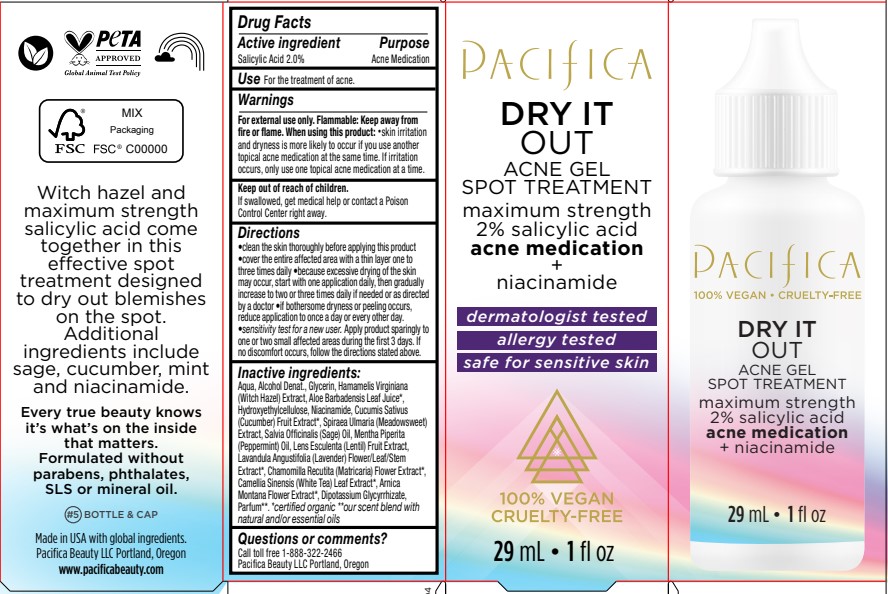 Dry It Out Acne Spot Treatment Label