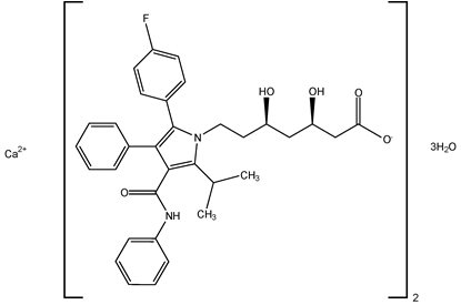 Atorvastatin Calcium Structural Formula