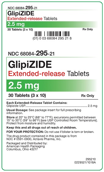 2.5 mg Glipizide ER Tablets Carton