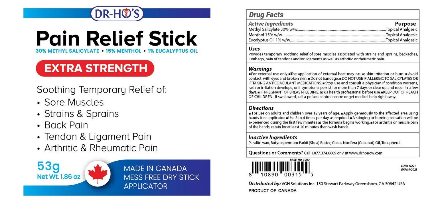 DR-HO'S PAIN RELIEF STICK EXTRA STRENGHT 1.86 OZ (53G)