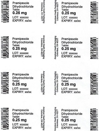 0.25 mg Pramipexole Dihydrochloride Tablet Blister