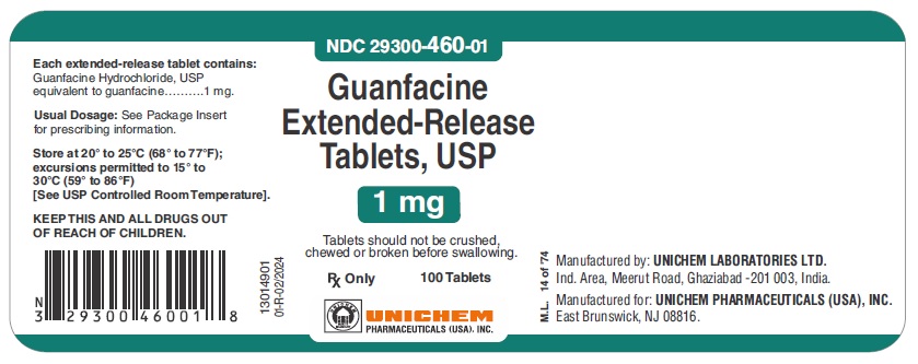 Guanfacine Extended-Release Tablets - 1mg