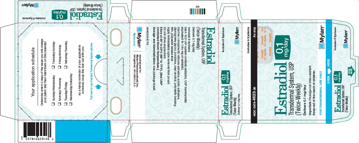 Estradiol Transdermal System 0.1 mg/day Carton Label