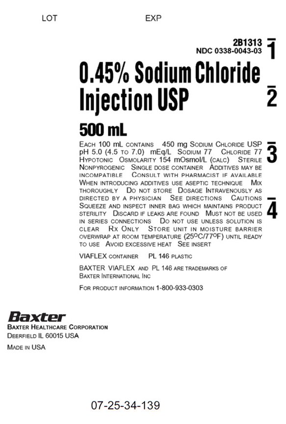 Sodium Chloride Representative Container Label  0338-043-03