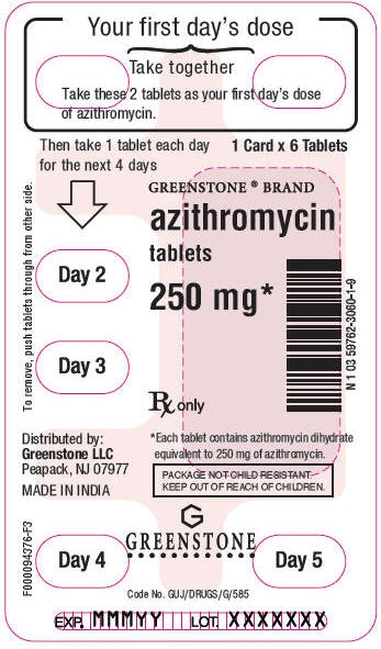 PRINCIPAL DISPLAY PANEL - 250 mg - 5 Day Blister Pack