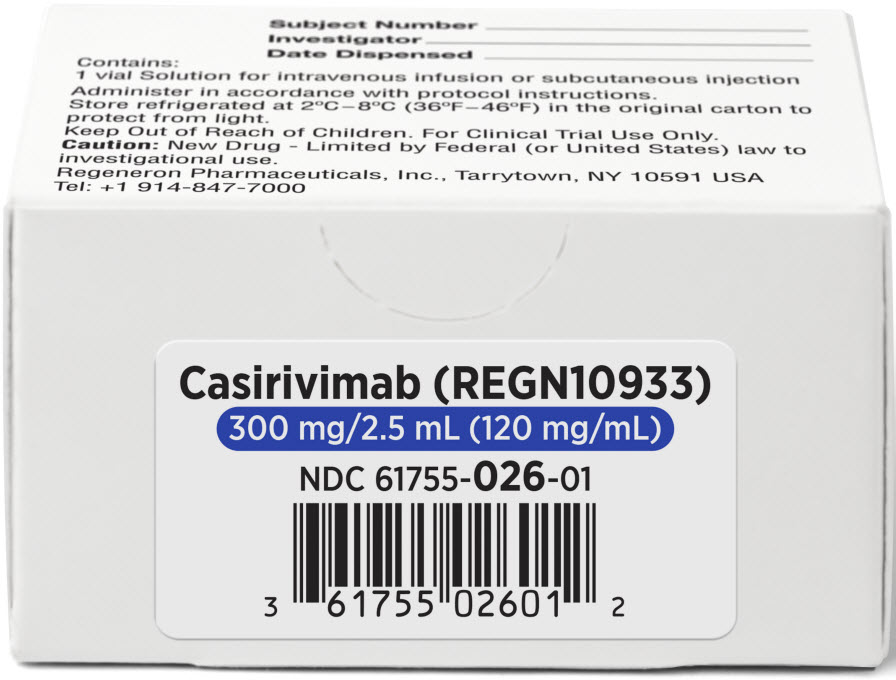 PRINCIPAL DISPLAY PANEL - 300 mg/2.5 mL Vial Label - Casirivimab - Roche