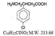 Baclofen Structure