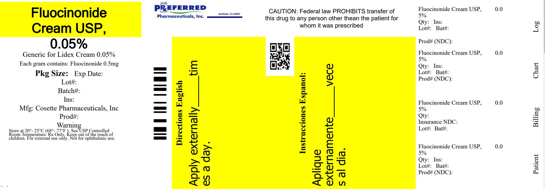Fluocinonide Cream USP 0.05% 