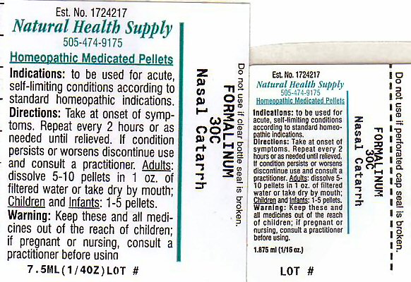 Nasal Catarrh Label