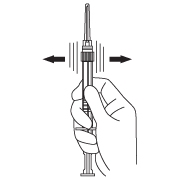 syringe upright