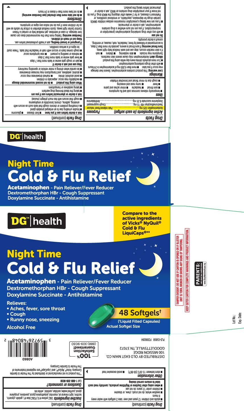 Acetaminophen 325 mg, Dextromethorphan HBr 15 mg, Doxylamine Succinate 6.25 mg