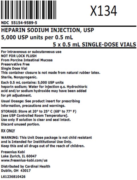 5000USP units/0.5mL bag label