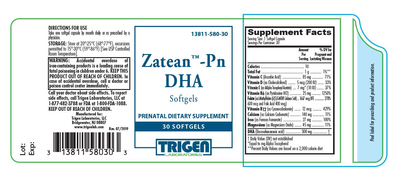 Zatean-Pn DHA Bottle Label Rev. 07/2019