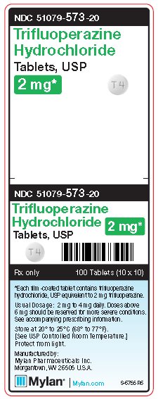 Trifluoperazine Hydrochloride 2 mg Tablets Unit Carton Label