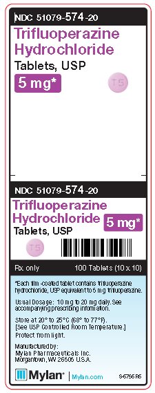 Trifluoperazine Hydrochloride 5 mg Tablets Unit Carton Label
