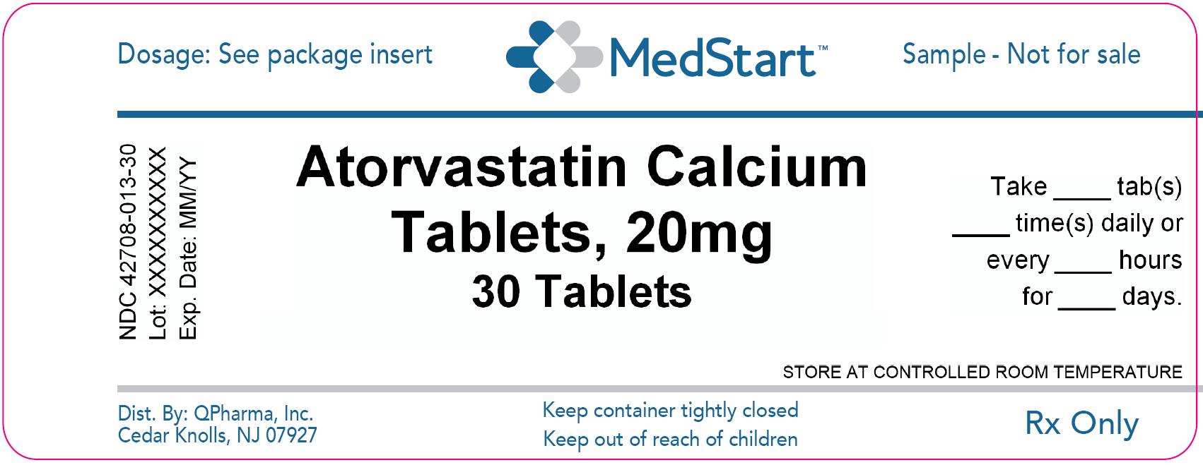 42708-013-30 Atorvastatin Calcium Tablets 20mg x 30 V2