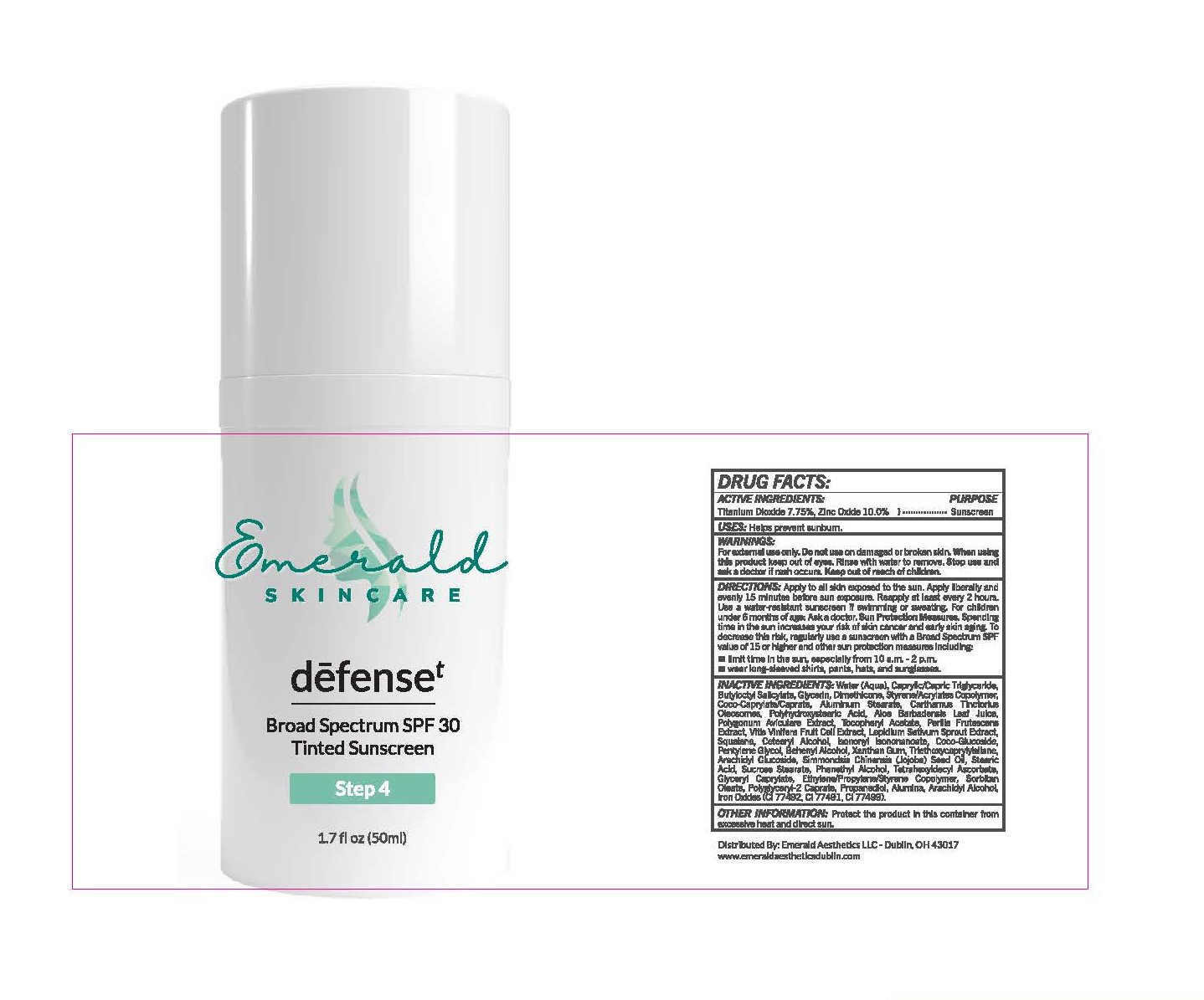 Defense Broad Spectrum SPF 30 Tinted Sunscreen