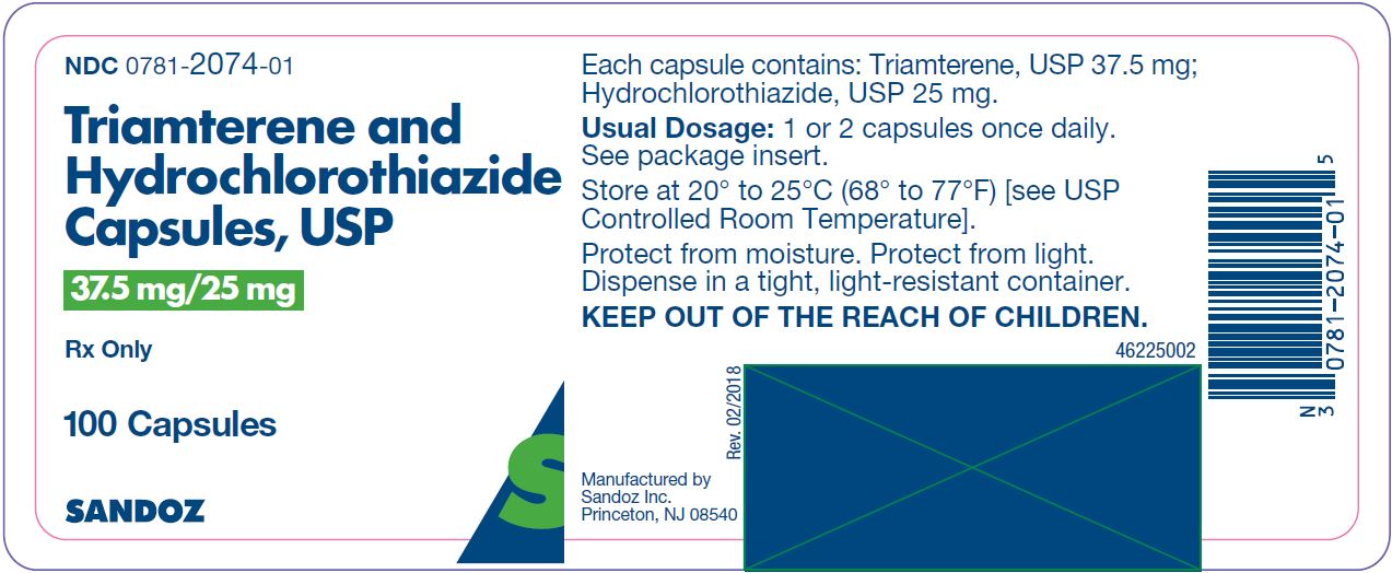TRIAMTERENE AND HYDROCHLOROTHIAZIDE capsule