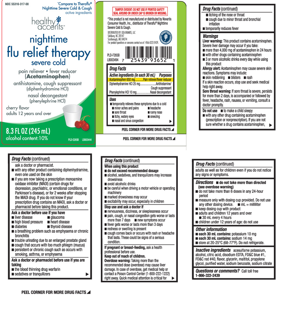 Acetaminophen 50 mg, Diphenhydramine HCl 25 mg, Phenylephrine HCl 10 mg