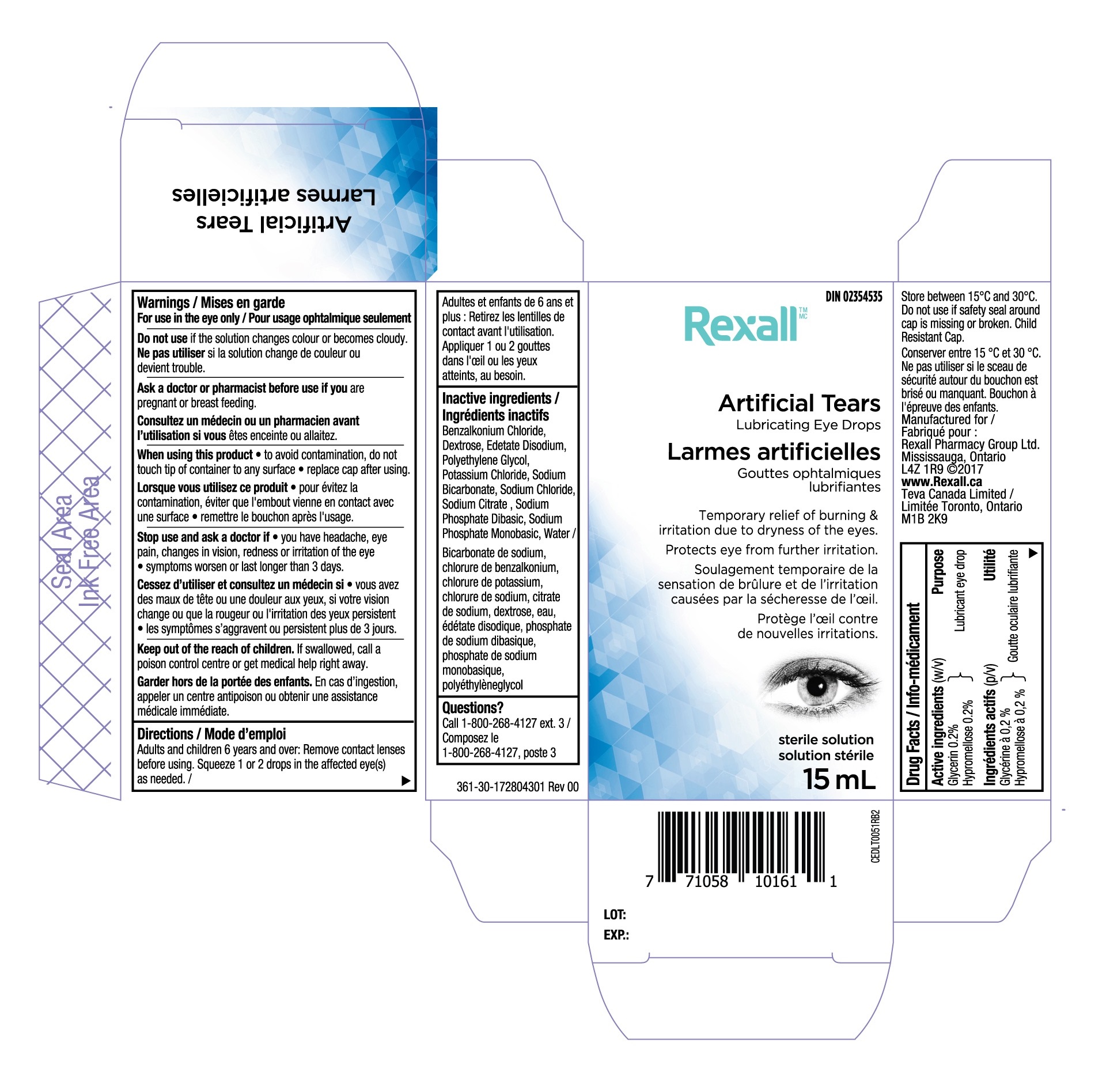 Rexall Artificial Tears