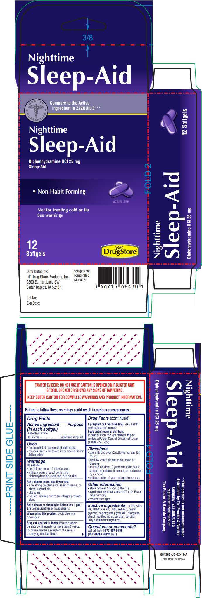 PRINCIPAL DISPLAY PANEL - 12 Softgel Blister Pack Carton - NDC: <a href=/NDC/66715-6843-0>66715-6843-0</a>