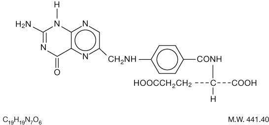 This is an image of the structural formula for Folic Acid.