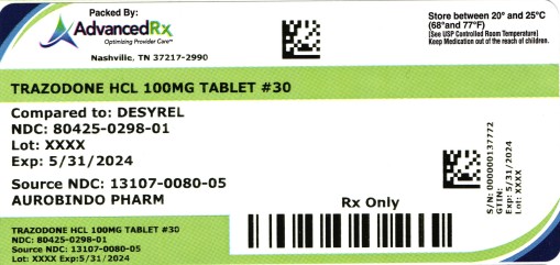 Trazodone HCl 100mg #30