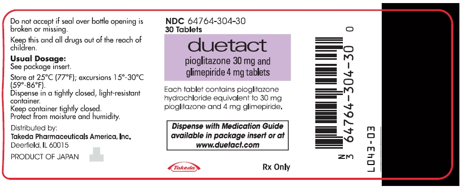 PRINCIPAL DISPLAY PANEL - 30 mg/4 mg Tablet Bottle Label