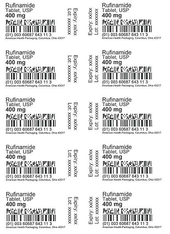 400 mg Rufinamide Tablet Blister