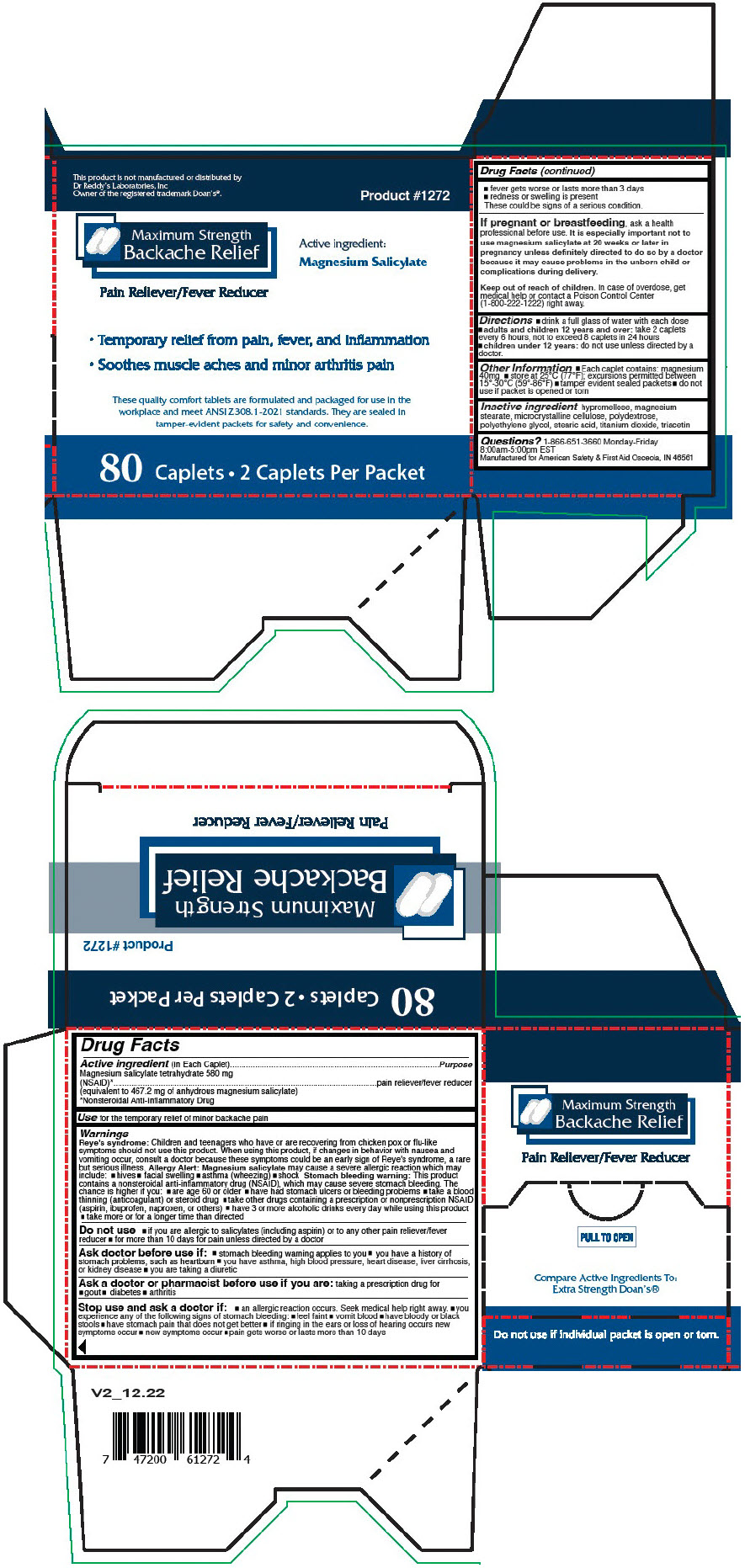 Principal Display Panel - 580 mg Caplet Packet Carton