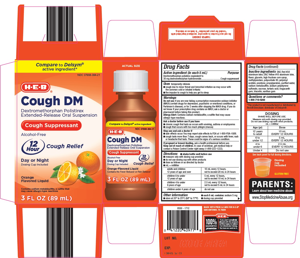 COUGH DM- dextromethorphan polistirex suspension