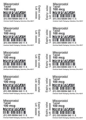100 mcg Misoprostol Tablet Blister